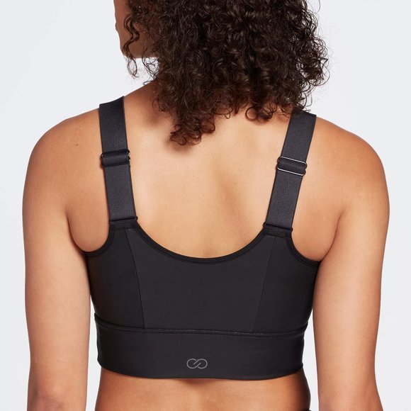 NWT CALIA Women's Sculpt Leather Seamed Long Line Bra - Picture 2 of 5